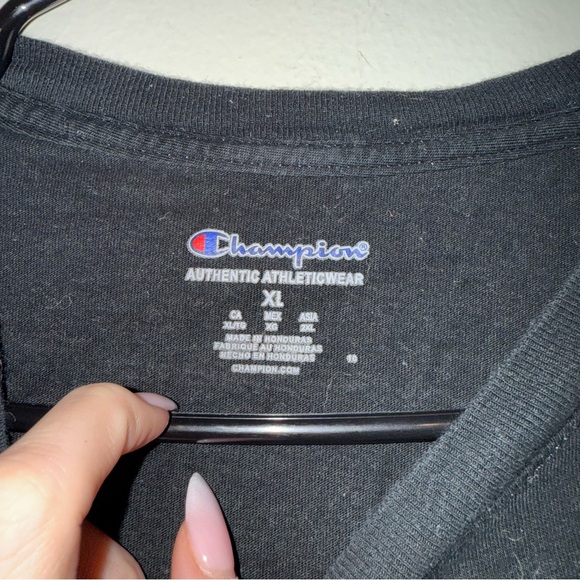 Champion | Black Long Sleeve Tee - Picture 4 of 7